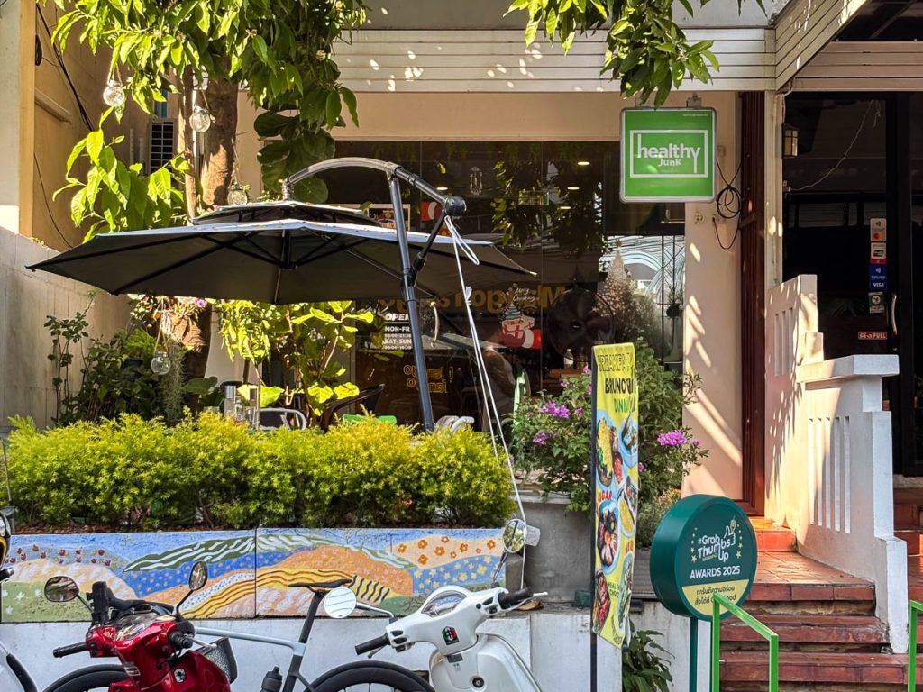 Outside at Healthy Junk, Chiang Mai, Thailand