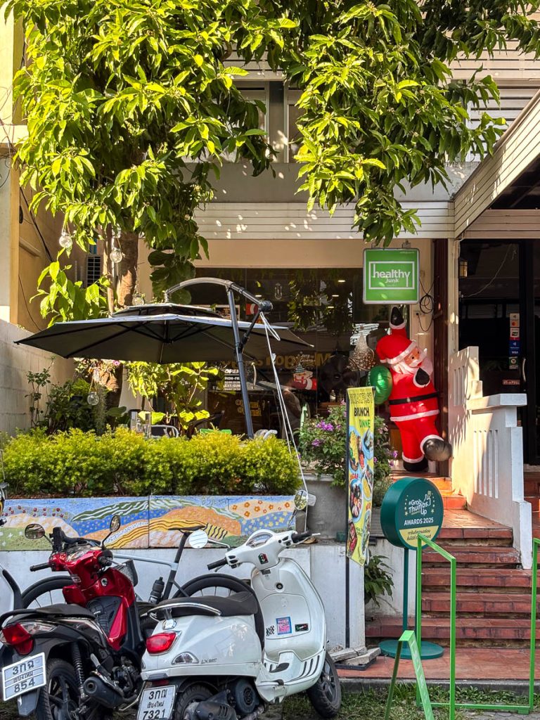 Outside at Healthy Junk, Chiang Mai, Thailand