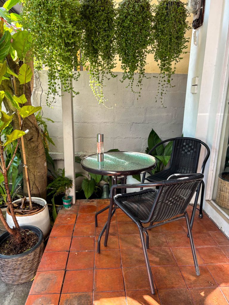 Outside at Healthy Junk, Chiang Mai, Thailand