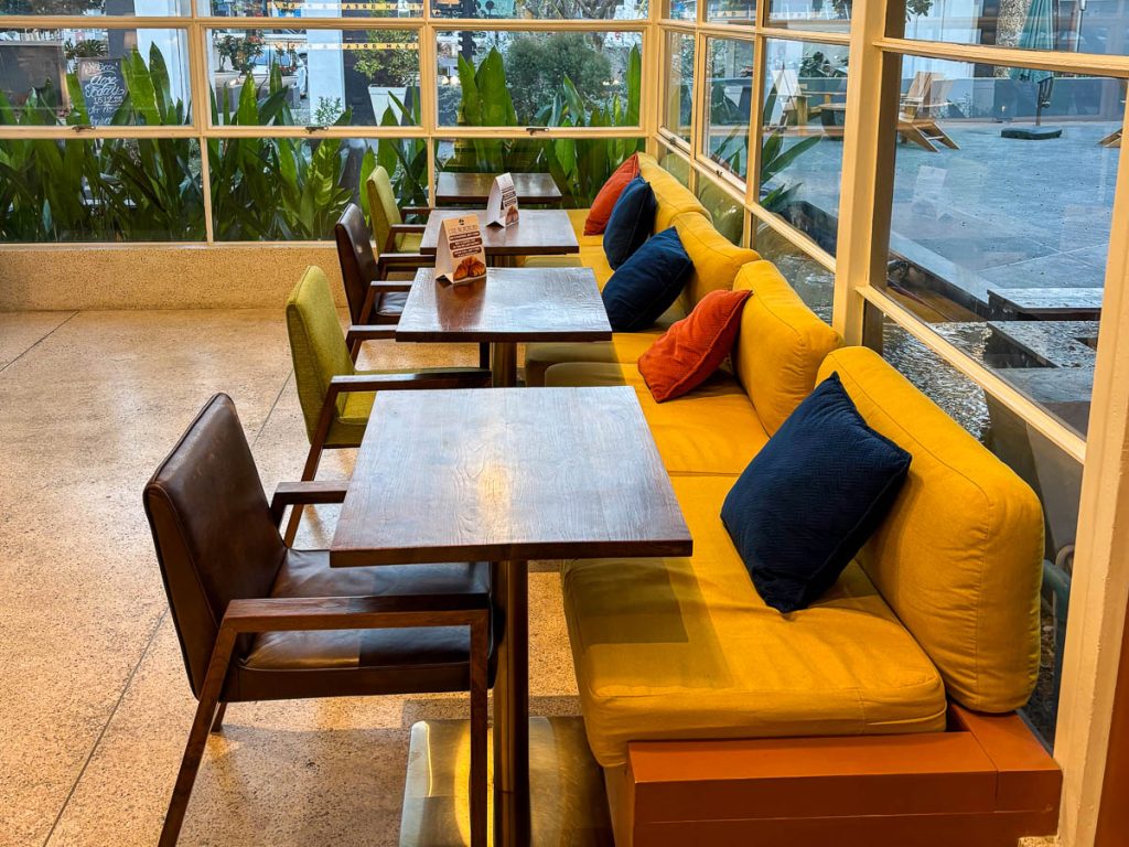 The interior of Food4Thought East &amp; Bays Coffee Co., Chiang Mai, Thailand