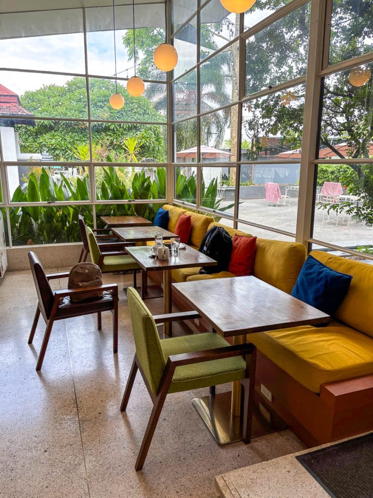 The interior of Food4Thought East &amp; Bays Coffee Co., Chiang Mai, Thailand